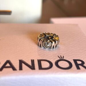 Authentic Pandora Mom spacer with cz retired